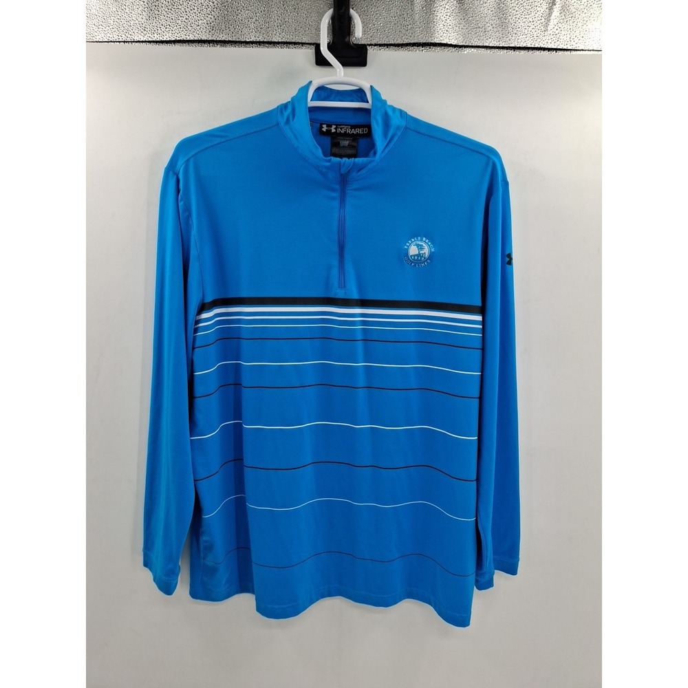 Under Armour Mens XL Coldgear Infrared Quarter Zip Pebble Beach Golf Links...‎